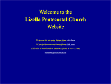 Tablet Screenshot of lizellachurch.com